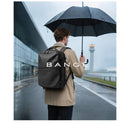 حقيبة ظهر بانجي 7875 الذكية للسفر والعمل بضغط الهواء لتوفير المساحة مع قفل مضاد للسرقة