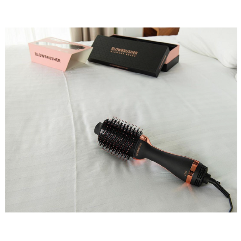BLOWBRUSHER 3-in-1 Hair Styling Brush Black/RoseGold