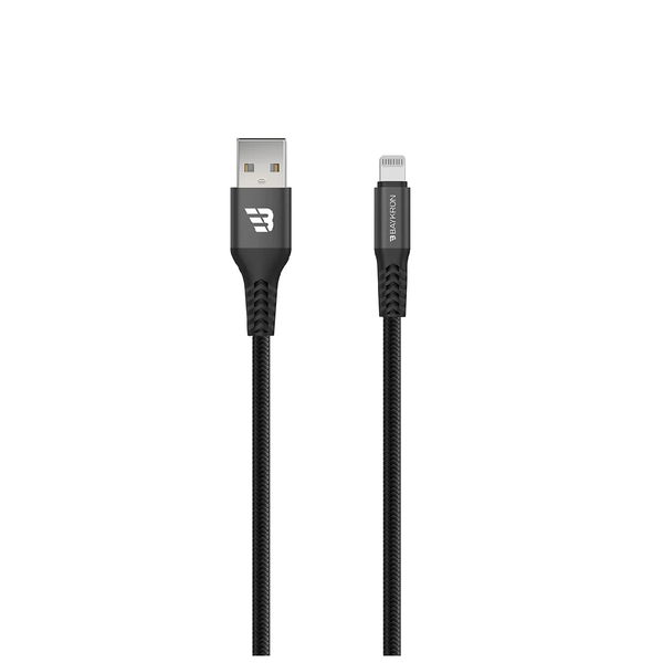 BayKron Premium Cable 1.2m USB-A to Lightning Sync and Charge - Black