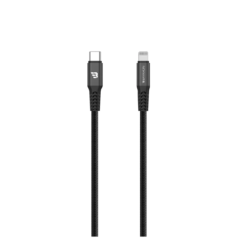 BayKron Premium Cable 2M USB-C to Lightning Charge and Sync - Black