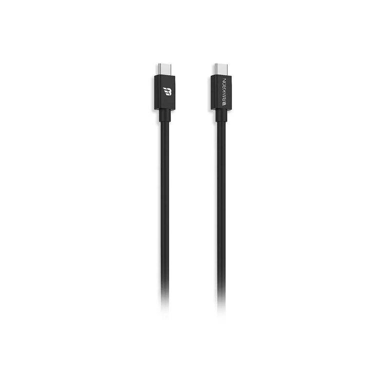 بايكرون الذكي كابل 1.2 متر من USB-C إلى USB-C للشحن والمزامنة - أسود