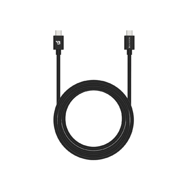 BayKron Smart Cable 1.2M Type-C to Type-C Charge and Sync - Black