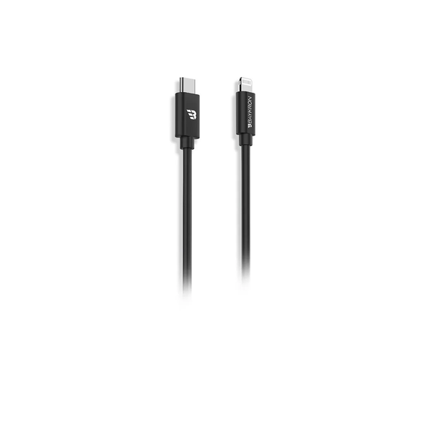 BayKron Smart Cable 1.2m Type-C to Lightning Charge Sync - Black