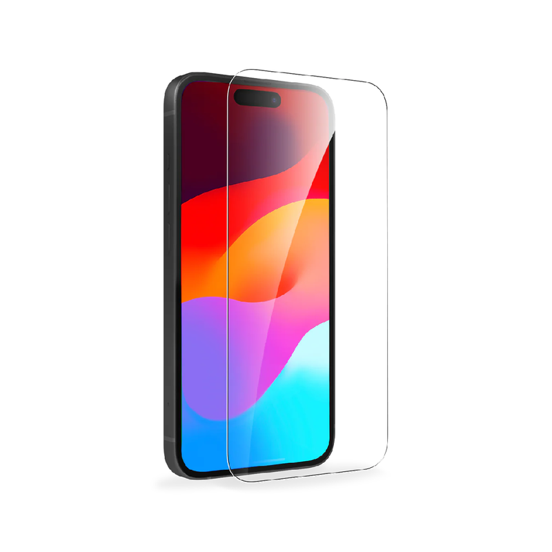 مجموعة BayKron Smart Slim X 3 في 1 Mag مقاس 6.7 بوصة تتضمن شاشة شفافة ثنائية الأبعاد وواقي عدسة وحافظة Slim X Mag لجهاز iPhone 15 Pro Max - شفافة