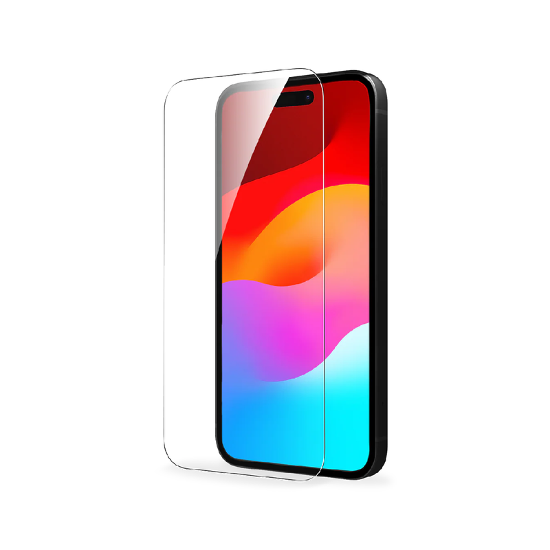 مجموعة BayKron Smart Slim X 4 في 1 مقاس 6.7 بوصة تتضمن واقي عدسة شاشة شفاف ثنائي الأبعاد، وحافظة Slim X وحلقة مغناطيسية لهاتف iPhone 15 Pro Max - شفاف