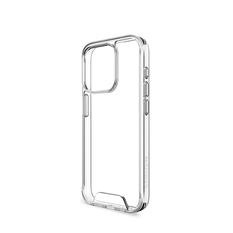جراب BayKron Smart Slim X الشفاف المقاوم للصدمات 360 لهاتف iPhone 15 Pro - شفاف