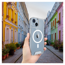 BayKron Smart Slim X Mag Case For iPhone 15 Shockproof Protection and MagSafe  - Clear