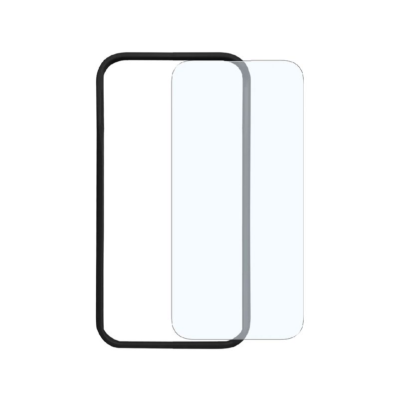 مجموعة Baykron Smart Slim X 3 في 1 Mag مقاس 6.1 بوصة تتضمن شاشة شفافة ثنائية الأبعاد وواقي عدسة وحافظة Slim X Mag لجهاز iPhone 15 Pro - شفاف