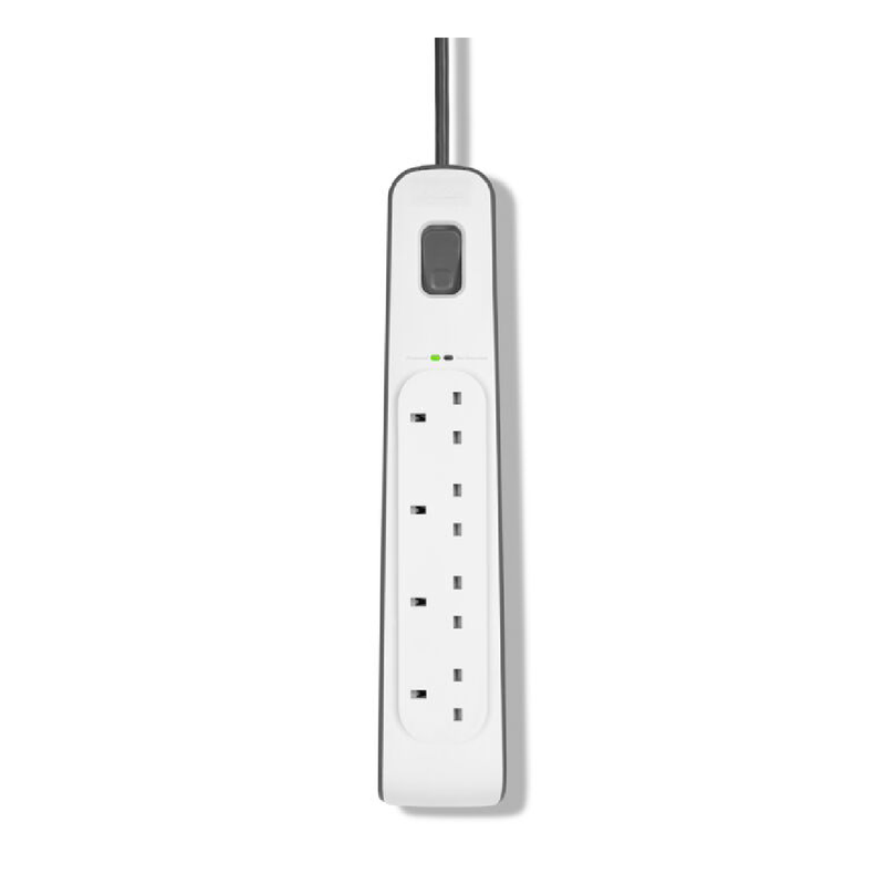 Belkin 4 Outlet Surge Protection Strip with 2M Power Cord - White