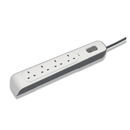 Belkin 4 Outlet Surge Protection Strip with 2M Power Cord - White