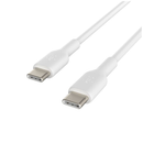 بيلكن كابل BoostCharge USB-C إلى USB-C بقوة 60 واط بطول 1 متر / 3.3 قدم - أبيض