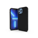 بايكرون جراب سيليكون فاخر ناعم الملمس, مضاد للبكتيريا لهاتف آيفون 13 برو ماكس - أسود