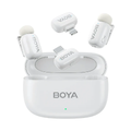 Boya Mini 13, 2.4GHz Ultra-Mini Wireless Microphone Type-C and Lightning - White