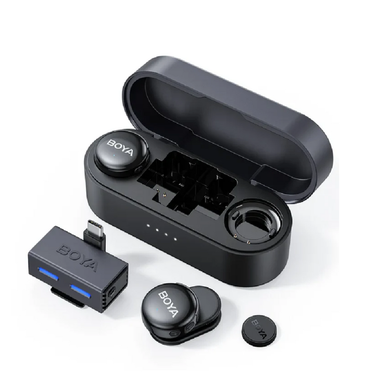Boya Boyalink 3 Al-Powered Button-Sized Wireless Micro Phone 3-TX - TYBE-C