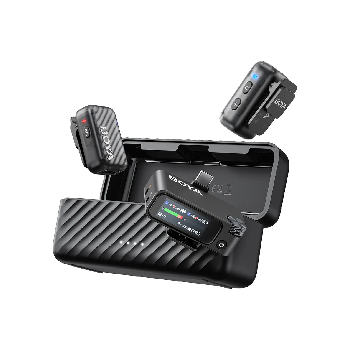 Boya Mic2 Al-Powered Mini Wireless Microphone 2-02 - Gray Boya Mic2 Al-Powered Mini Wireless Microphone 2-02 - Gray