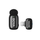 ميكروفون لاسلكي صغير للغاية من بويا ميني-16 بتردد 2.4 جيجاهرتز - أسود