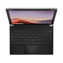 بريدج BRY7012 لوحة مفاتيح لاسلكية Pro+ مقاس 12.3 بوصة مع لوحة لمس لأجهزة Surface Pro 4 و5 و6 و7 - أسود