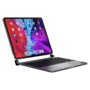بريدج BRYTP6022 لوحة مفاتيح لاسلكية، مقاس 12.9 بوصة، متوافقة مع iPad Pro، مزودة بلوحة تتبع وغطاء مغناطيسي - رمادي