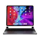 بريدج BRYTP6022 لوحة مفاتيح لاسلكية، مقاس 12.9 بوصة، متوافقة مع iPad Pro، مزودة بلوحة تتبع وغطاء مغناطيسي - رمادي