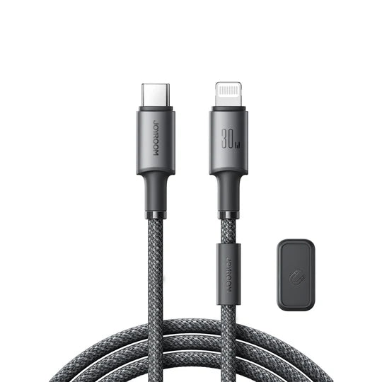 Joyroom Unlimited Series 30W USB-C to Lightning Cable with Magnetic Organizer 1.2m - S-A50 - Grey