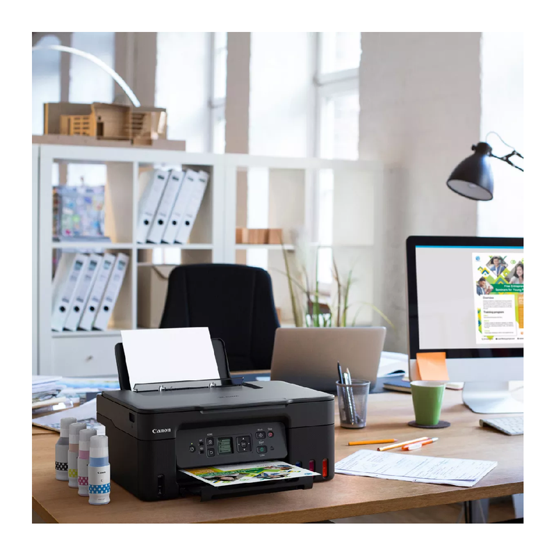Canon PIXMA G3470 Wireless Colour 3-in-1 Refillable MegaTank Printe - Black