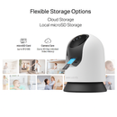 Mercusys Pan/Tilt Home Security Wi-Fi Camera 1080p, MC200 - White