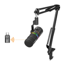 Comica EJoy D10 PRO (A) RGB Cardioid Dynamic Wireless Microphone - Black
