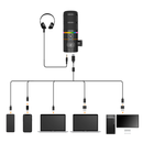Comica EJoy D10 PRO (A) RGB Cardioid Dynamic Wireless Microphone - Black