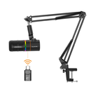 Comica EJoy D10 PRO (A) RGB Cardioid Dynamic Wireless Microphone - Black