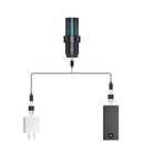 كوميكا  إي جوي يوني برو ميكروفون RGB المكثف القلبي اللاسلكي USB - أسود