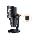 كوميكا  إي جوي يوني برو (D) ميكروفون RGB المكثف القلبي اللاسلكي USB - أسود