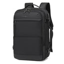 Coolbell 8298 17.3 inch Laptop36L Expandable Waterproof Portable Anti-theft Backpack, USB Charging Port,180° Open - Blac