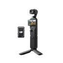 دي جي آي أوزمو ؤ مجموعة المنشئ - كاميرا محمولة بدقة 4K مع مستشعر مقاس 1 بوصة وشاشة تعمل باللمس دوارة - رمادي