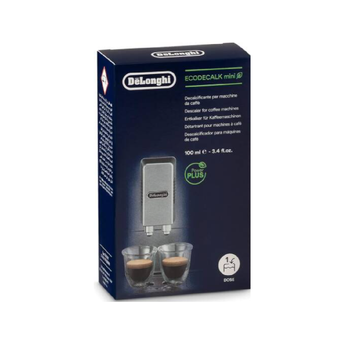 Delonghi Ecodecalk Mini Descaler, 100ml Clear