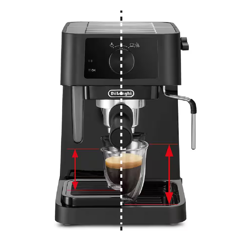 ديلونجي ستيلوسا ماكينة تحضير القهوة الاسبريسو - أسود