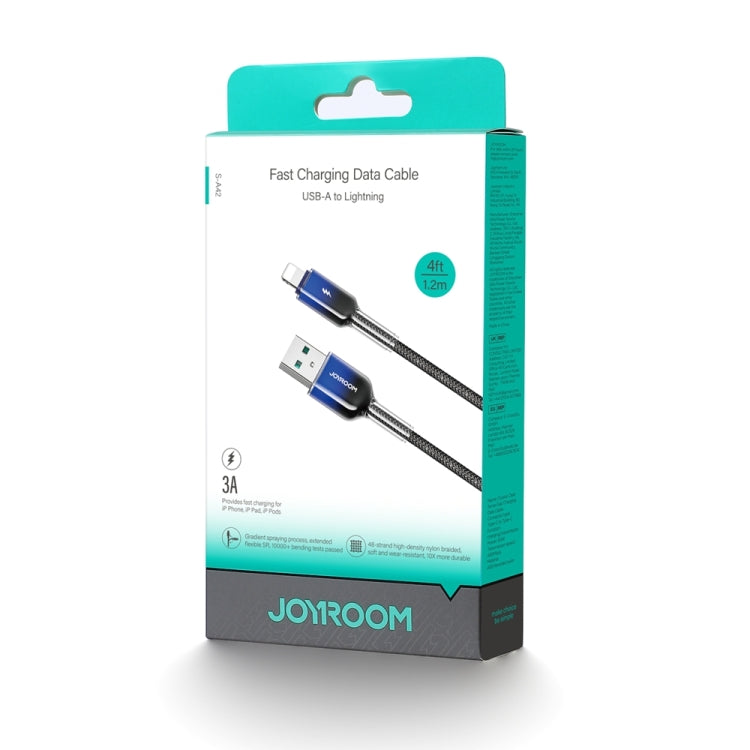 Joyroom Crystal Clear Series 3A USB-A to Lightning cable 1.2m - S-A42 - Black