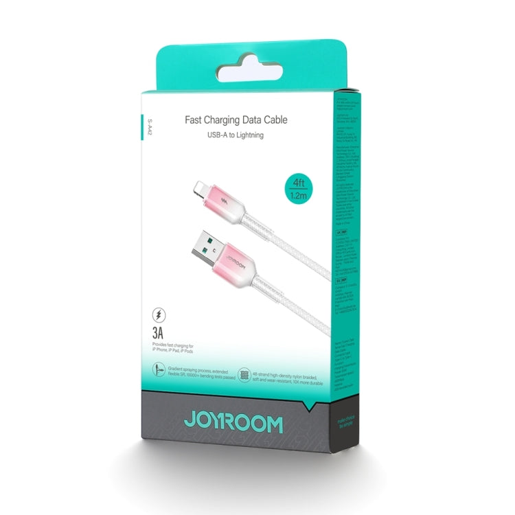 Joyroom Crystal Clear Series 3A USB-A to Lightning cable 1.2m - S-A42 - White