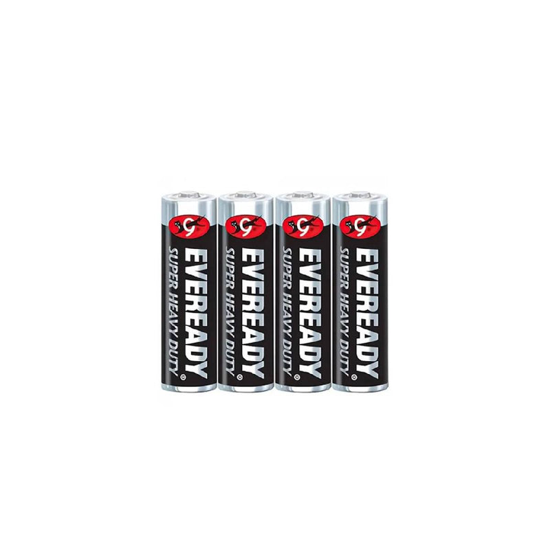 Eveready - AA - 1.5V - 4 Pack - super heavy duty, Leak Resistant Design, Size R6
