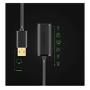 Ugreen US121 20m USB 2.0 Active Extension Cable with Chipset – Black
