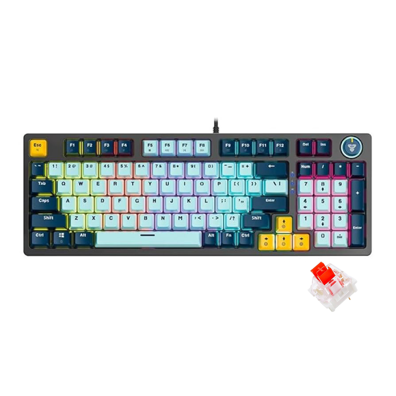 Fantech Atom96 Mechanical Keyboard 3 Color, MK890V2 - Black