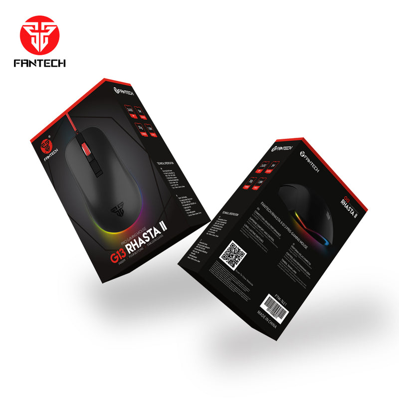 Fantech Rhasta II  Gaming Mouse G13 RGB  - Black