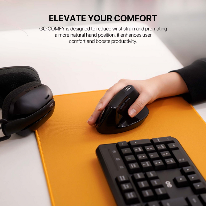 FANTECH W195 Go Comfy Vertical Ergonomic Mouse - Black