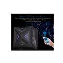 مكبر صوت متعدد الوسائط F&amp;D 2.1 قناة 56 واط، مكبرات صوت لاسلكية بتقنية البلوتوث، مكبر صوت ساتلي مضخم صوت، شاشة LED/USB/بطاقة SD/NFC، مسرح منزلي، مكبر صوت لأجهزة الكمبيوتر المحمولة والكمبيوتر الشخصي والهواتف المحمولة F550X - أسود