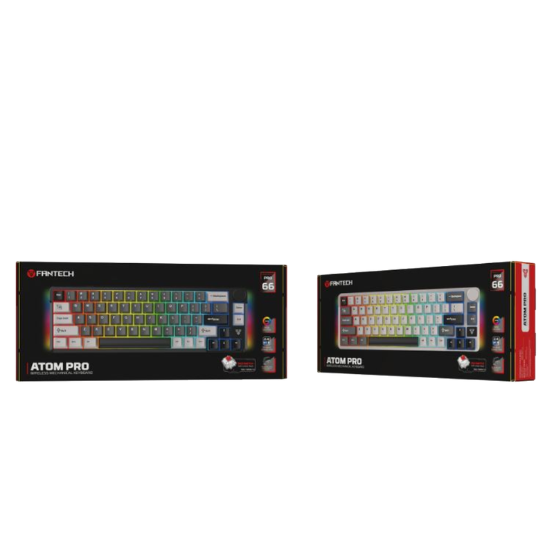 Fantech Atom Pro66 Wireless Mechanical Keyboard, MK9919 - Black