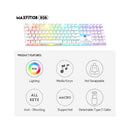 فانتيك ماكس فيت 108 لوحة المفاتيح الميكانيكية RGB للإنتاجية - أبيض