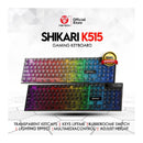 لوحة مفاتيح الألعاب السلكية Fantech Shikari K515 - سوداء