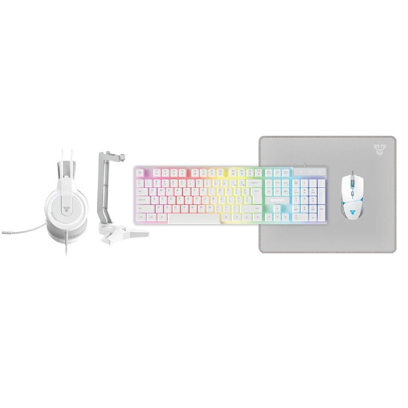 Fantech Flash Headset - Tower Stand - Shikari Keyboard - Vigil Mouse Pad - Crypto Mouse - 5in1 - Power Bundle