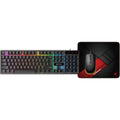 Fantech Shikari Keyboard - Vigil Mouse Pad - Kanata Mouse 3 IN 1 Gaming Combo - Black