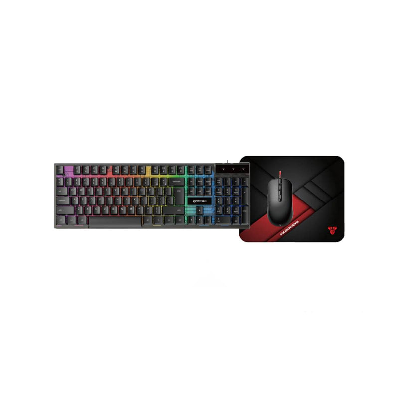 Fantech Shikari Keyboard - Vigil Mouse Pad - Kanata Mouse 3 IN 1 Gaming Combo - Black