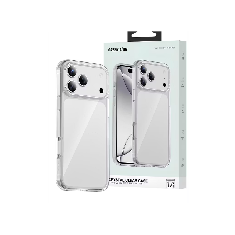 Green Lion Case For iPhone 17 Pro Max  Crystal - Clear